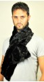 Mink fur scarf - Created with black mink fur remnants